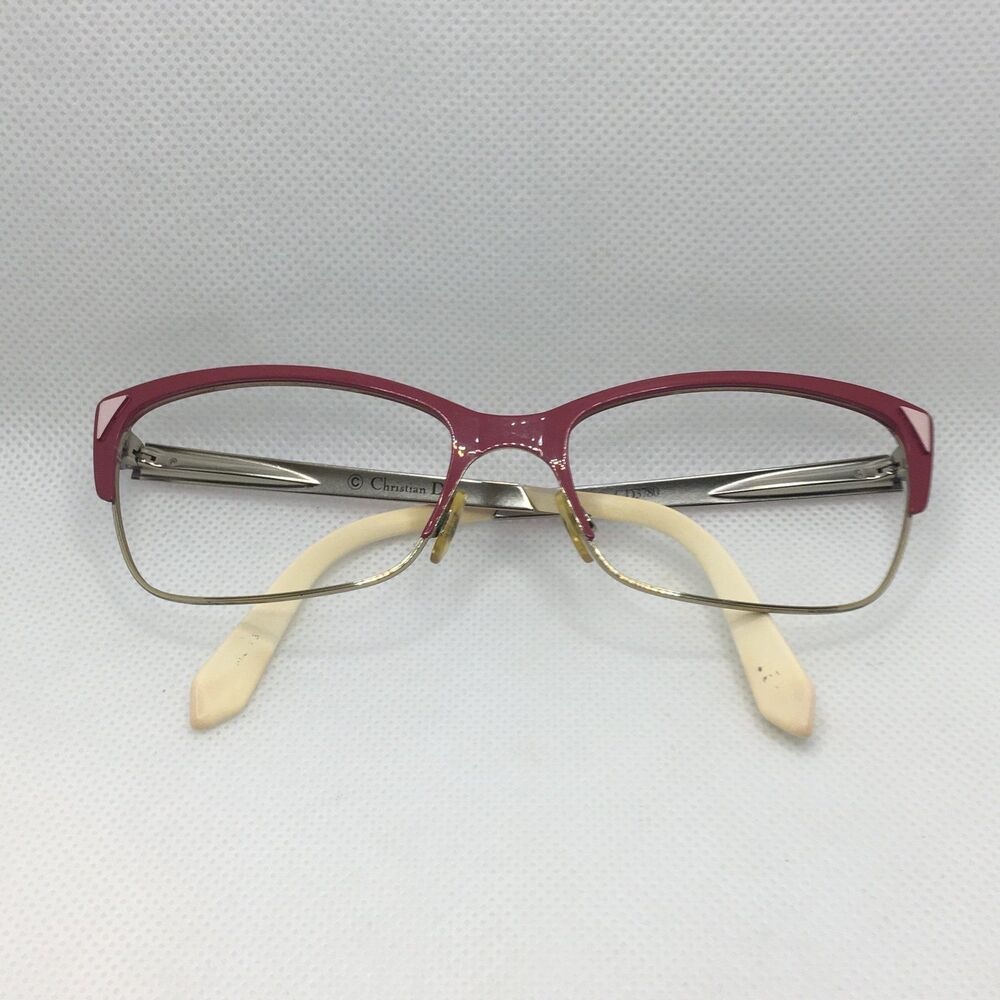 Christian Dior Pink Eyeglasses Frames Vintage GUC